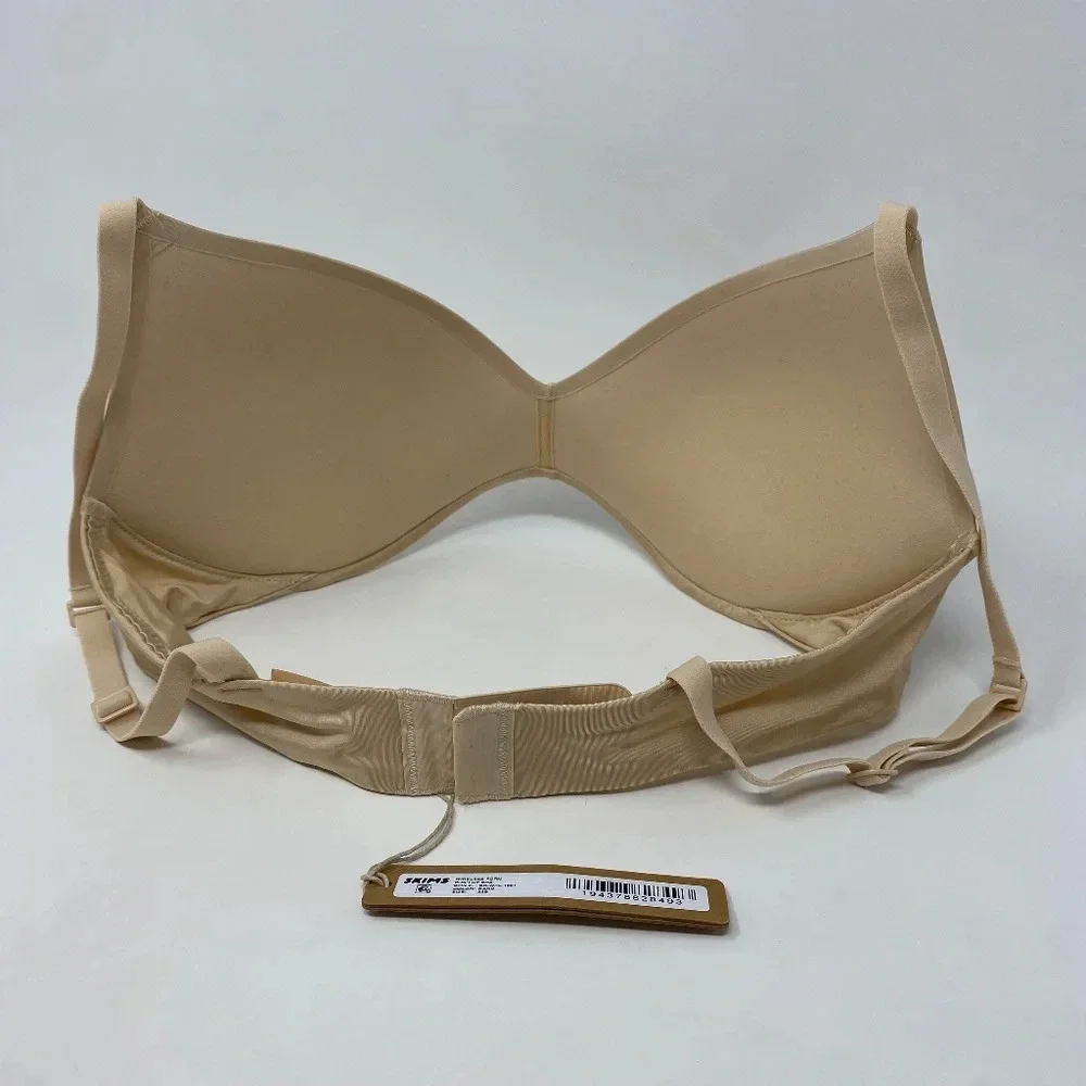 SKIMS Wireless Form Push-Up Plunge Bra BR-WRL-1891Sand Size 32DDD - Picture 4 of 8